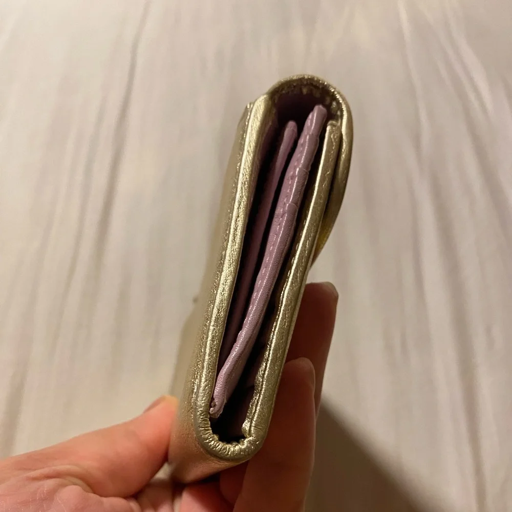 Coach Y2K Legacy Turnlock Wallet, Gold